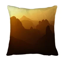 3D подушка Mountains sunset