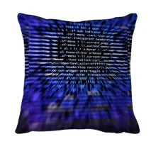 3D подушка Program codes pattern