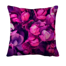 3D подушка Purple petals pattern