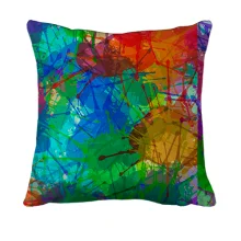 3D подушка Multicolored blots