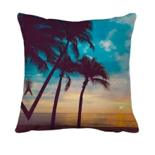 3D подушка Palm trees and sunset