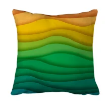 3D подушка Rainbow waves