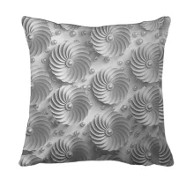 3D подушка Silver abstraction