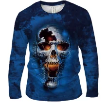 Чоловічий 3D лонгслів Hell Skull