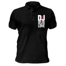 Футболка поло з написом DJ got us fallin in love