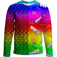 Детский 3D лонгслив POP it!
