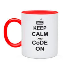 Чашка Keep calm and code on