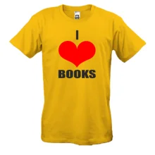 Футболки I love books