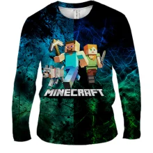 Мужской 3D лонгслив Minecraft (Майнкрафт)