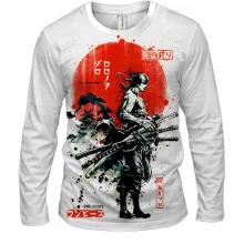 Мужской 3D лонгслив One Piece Zoho Samurai