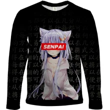 Дитячий 3D лонгслів Senpai Anime