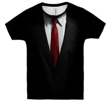 Детская 3D футболка Hitman - костюм агента 47 (2)