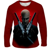 Мужской 3D лонгслив Hitman Absolution