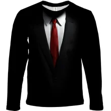 Детский 3D лонгслив Hitman - костюм агента 47 (2)