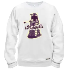 Свитшот с рисованным Далеком и надписью «Exterminate»
