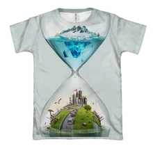 3D футболка Глобальное потепление