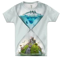 Детская 3D футболка Глобальное потепление