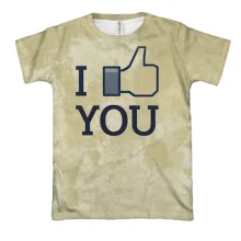 3D футболка I Like You