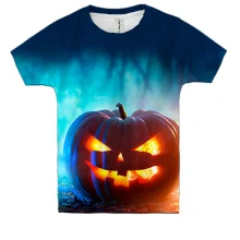 Детская 3D футболка Тыква Halloween