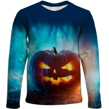 Детский 3D лонгслив Тыква Halloween