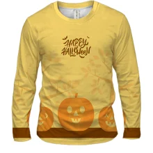 Мужской 3D лонгслив Happy Halloween art