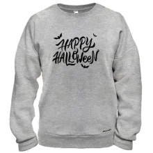 Свитшот Happy Halloween (с летучими мышами)