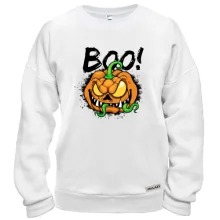 Свитшот с ужасной тыквой "BOO!"