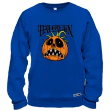 Свитшот с зубастой тыквой "Halloween"