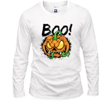Лонгслів з жахливим гарбузом "BOO!"