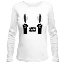 Лонгслів з котячіми лапками "Halloween"