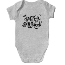 Детское боди Happy Halloween (с летучими мышами)