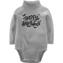 Детское боди с длинным рукавом Happy Halloween (с летучими мышами)