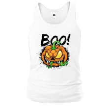 Майка с ужасной тыквой "BOO!"