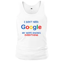 Майка I dont need Google