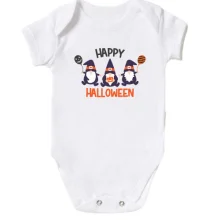 Детское боди с гномами "Happy Halloween"