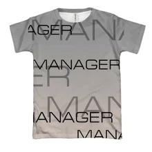 3D футболка для менеджера "manager"