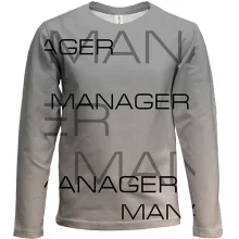 Детский 3D лонгслив для менеджера "manager"