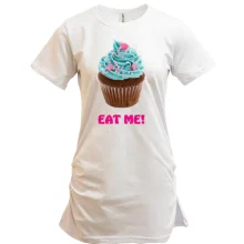Подовжена футболка Eat me!