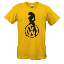 Футболка Volkswagen (лого з дівчиною)