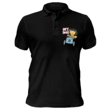 Чоловіча футболка-поло лев на авто