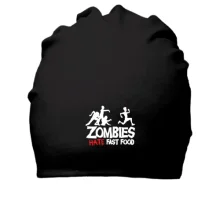 Хлопковая шапка Zombies hate fast food
