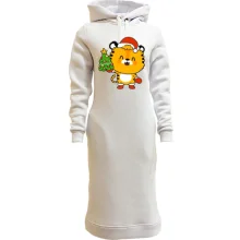 Худи платье С Новогодним Тигренком