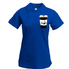 Футболка поло Coffee Smile