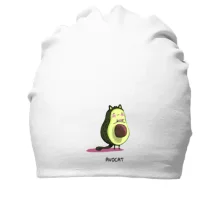 Хлопковая шапка с котом авокадо (Avocat)