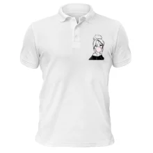 Футболка поло Girl with babble gum art