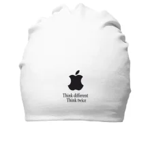 Хлопковая шапка Apple - Think twice