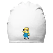 Бавовняна шапка Міньйон хлопчик