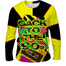 Чоловічий 3D лонгслів Back to the 90