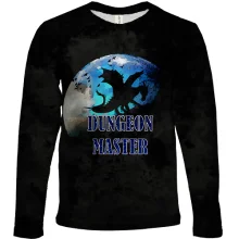 Детский 3D лонгслив Dungeon Master с драконом