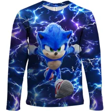 Детский 3D лонгслив SONIC (Молнии)